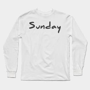 Sunday Long Sleeve T-Shirt